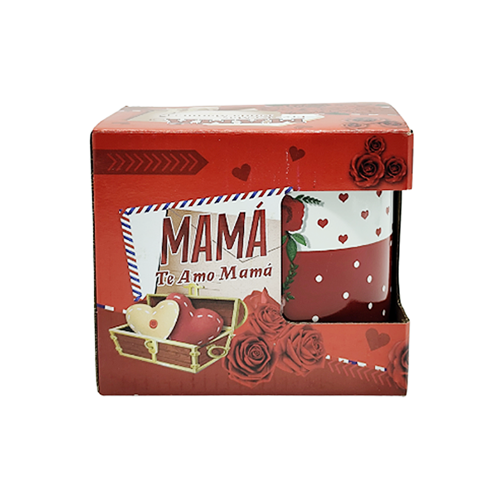 Taza Día de la Madre Diseño Corazones Mini