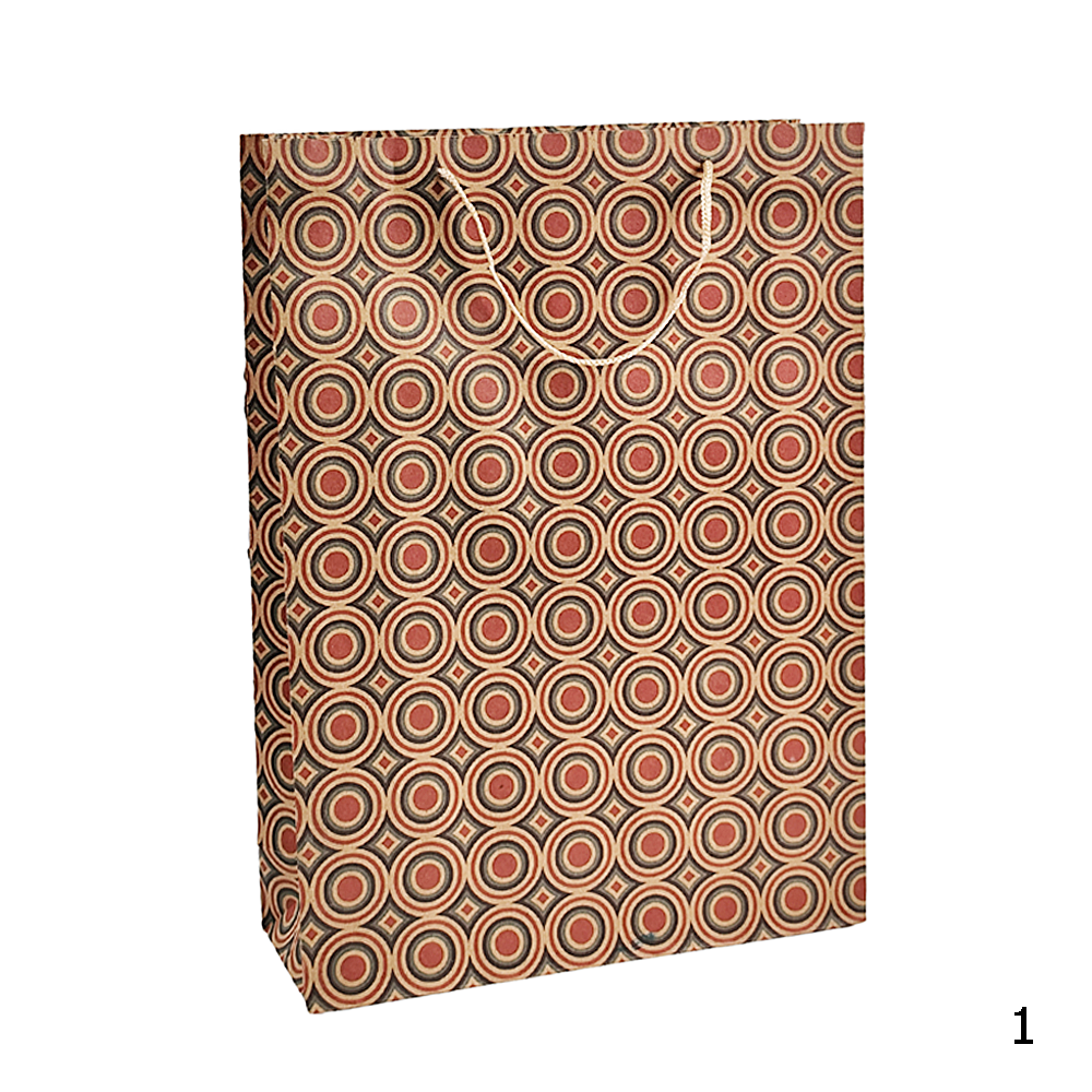 Bolsa de Regalo Diseños a Cuadros Pack 12 Unid. 36,5cm