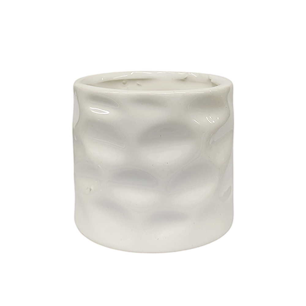 Maceta de Cerámica Diseño Ondas