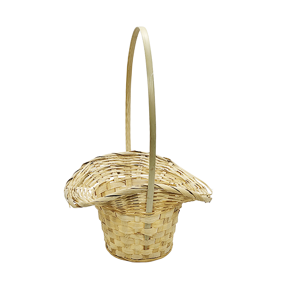 Canastas de Mimbre Tipo Campestre Borde con Vuelo