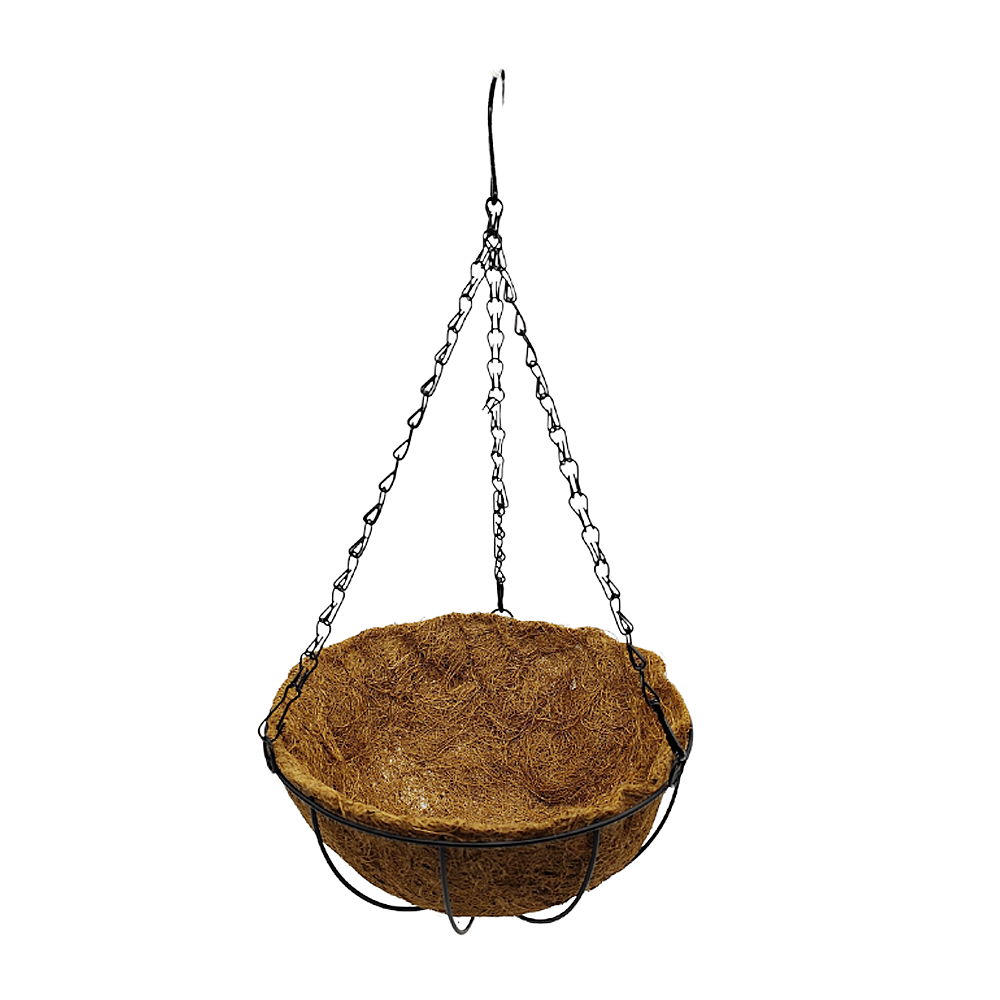 Maceta Colgante Con Fibra De Coco Grande