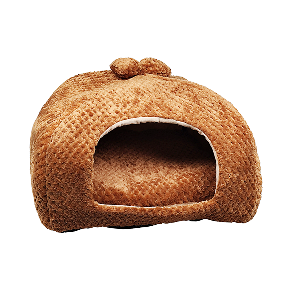 Casita Polar Marrón Para Perro Gato Mascota