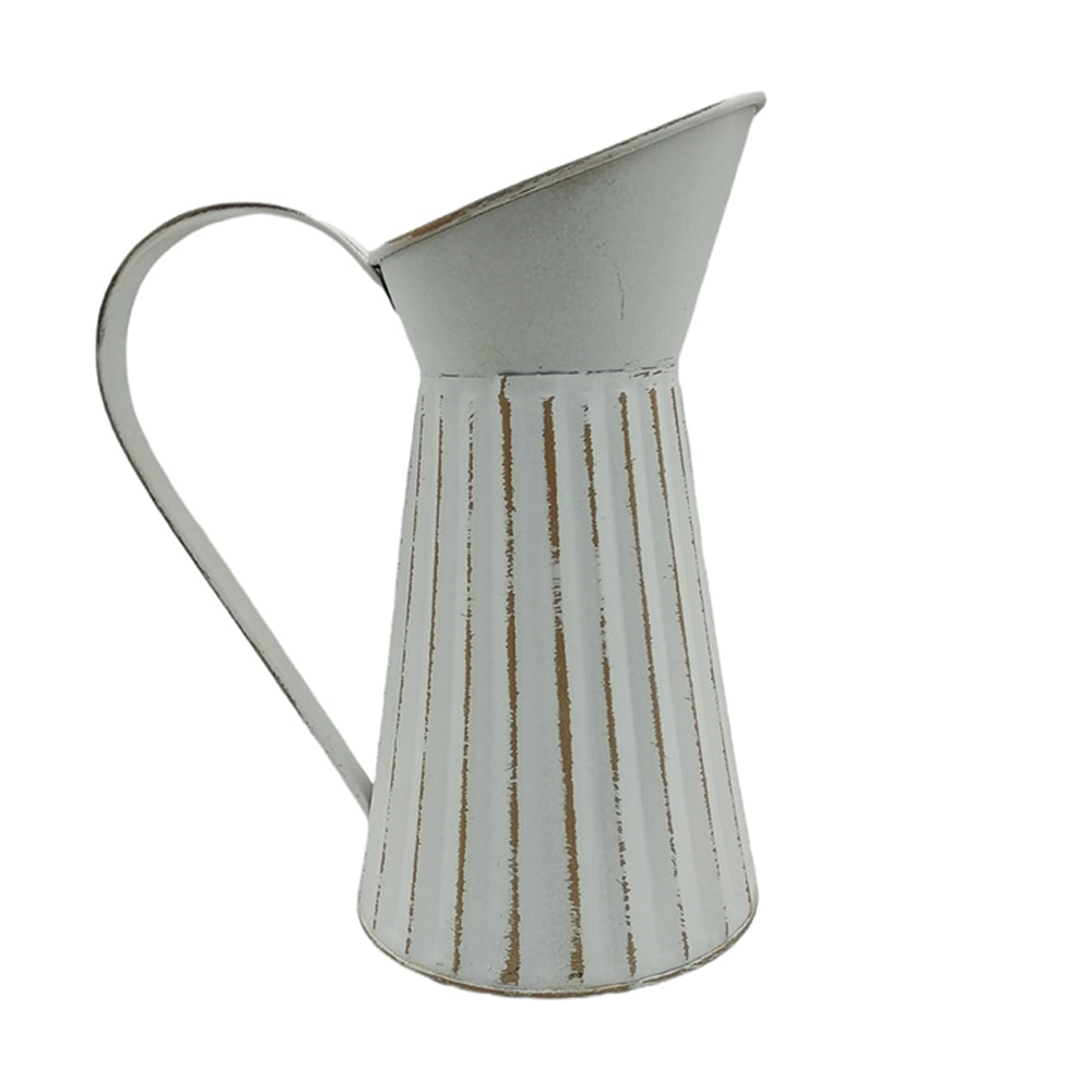 Jarra Metal Blanca