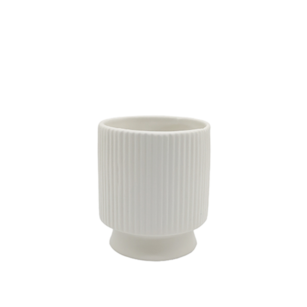 Jarrón de Cerámica Ranuras Chico