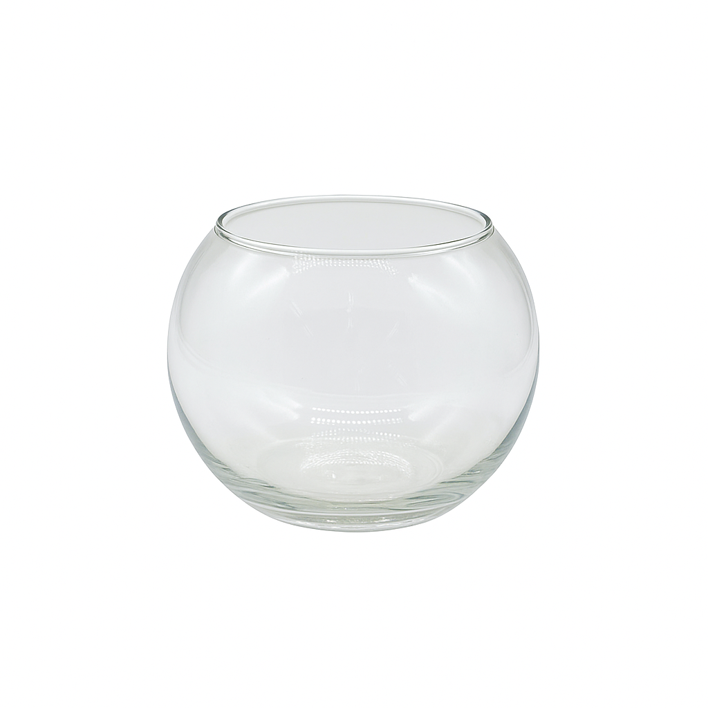 Florero Pecera Vidrio 12x10cm