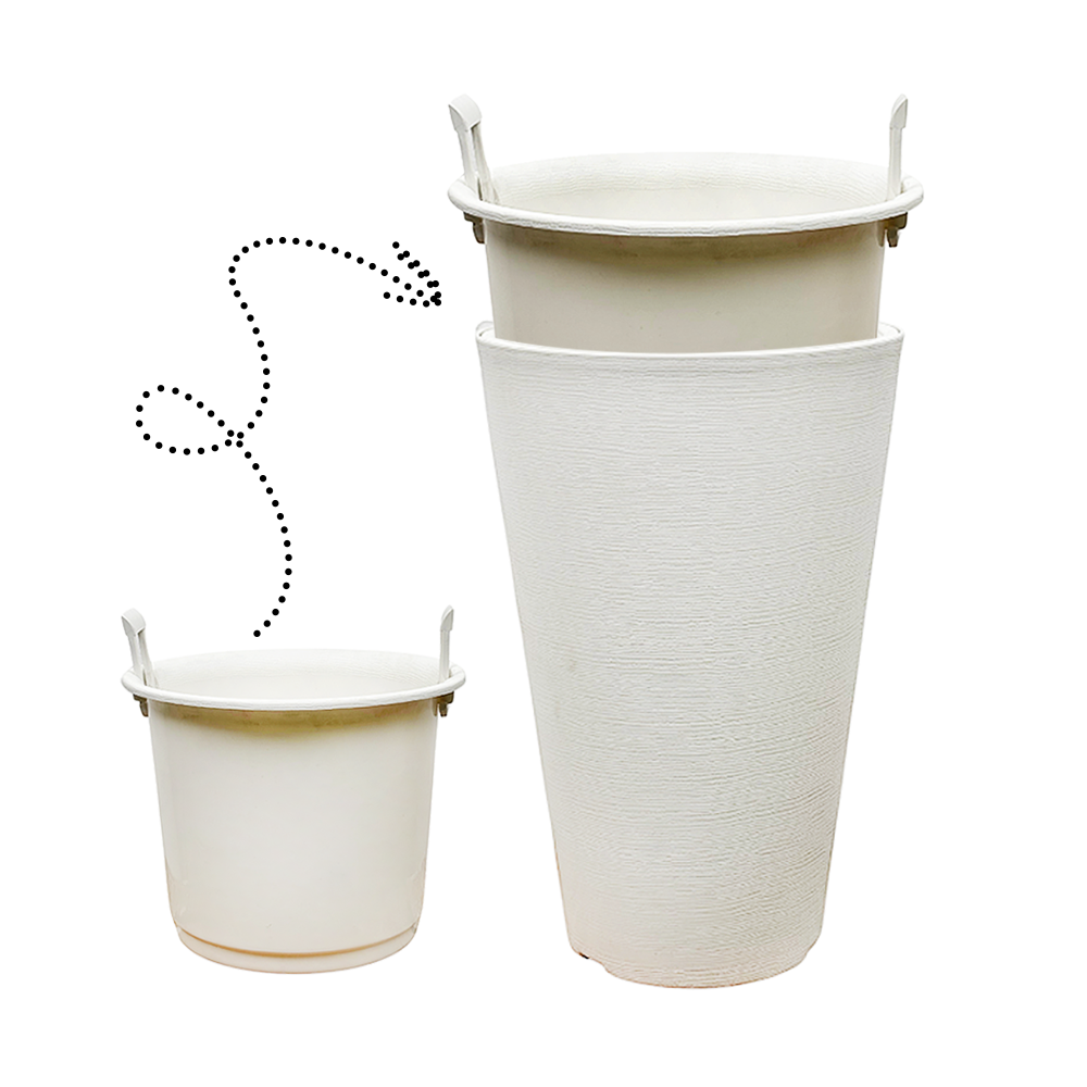 Maceta Plástico Elegante 38cm Alto