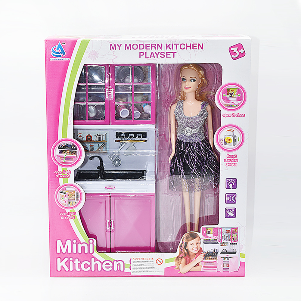 Muñeca con Amoblamiento Cocina