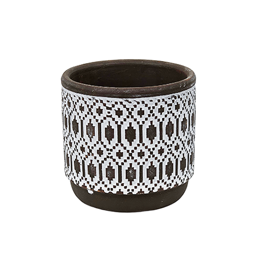 Macetas de Cerámica Cilindro Con textura