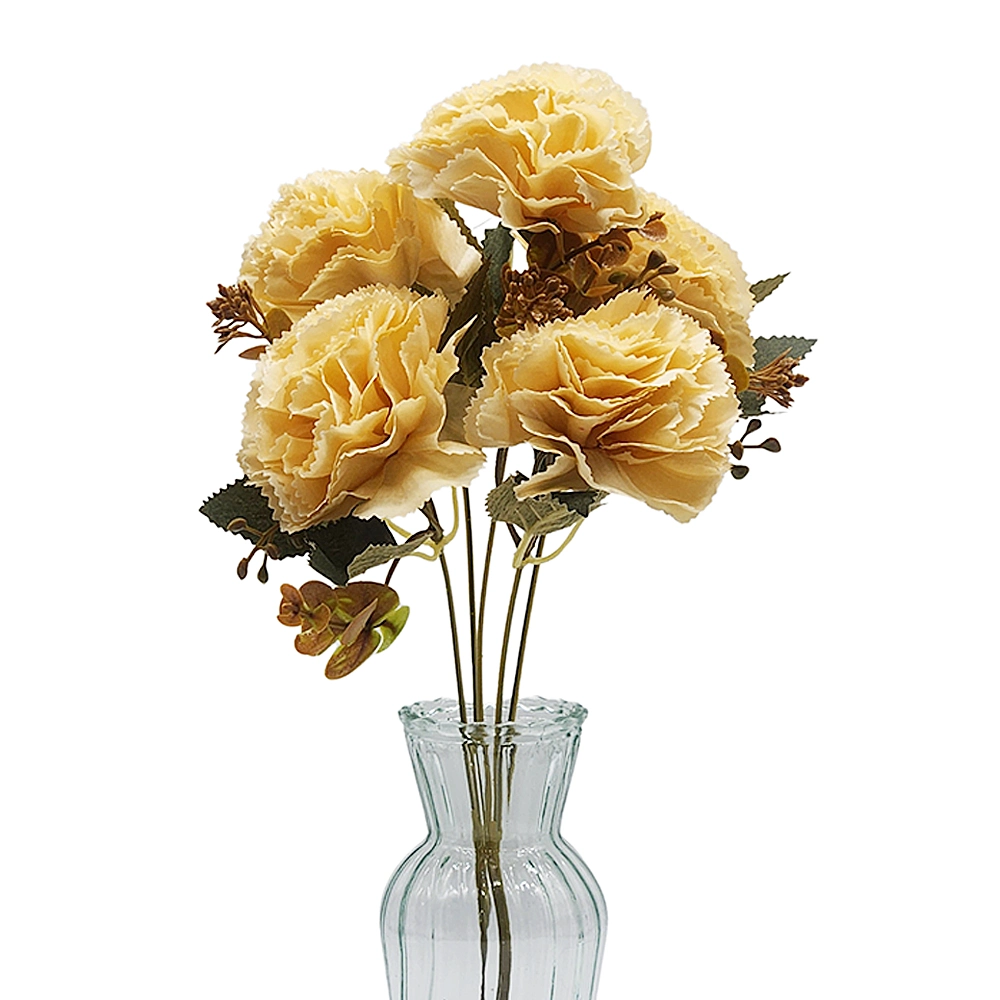 Ramo De Claveles con Hojas Secas