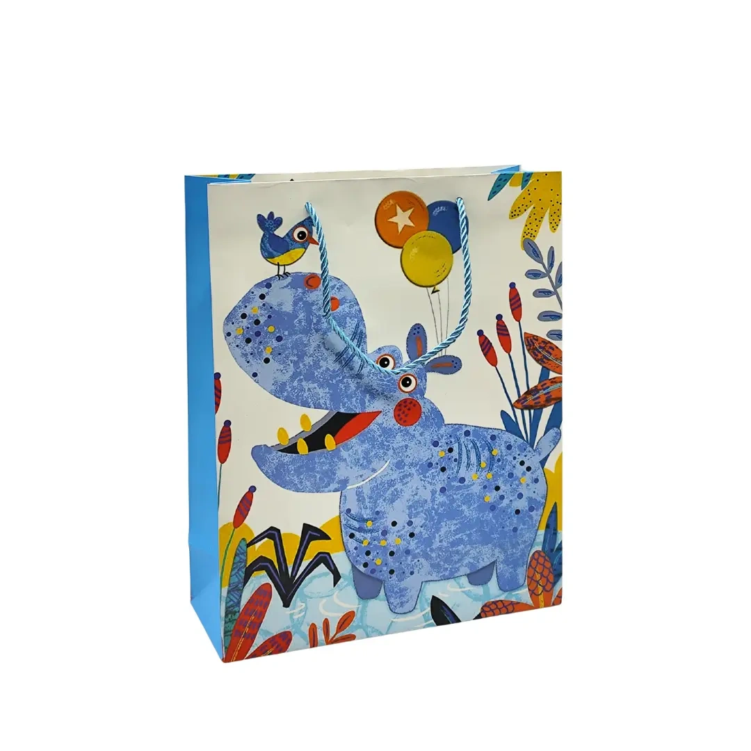 Bolsa de Regalo Animales 32cm Alto - Pack 12uni.