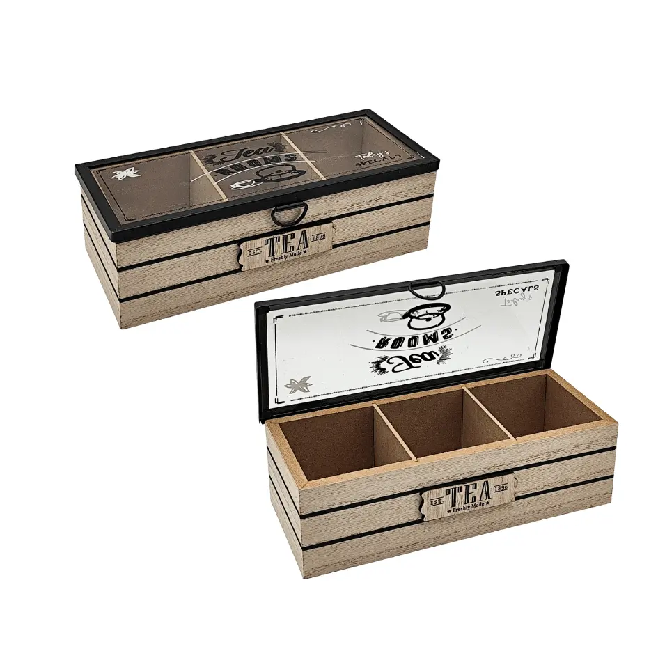 Caja de Té 3 Divisiones